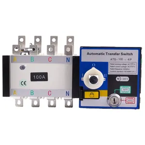 Interruptor de transferencia automática de doble potencia del generador 4P 400V 100A ATS