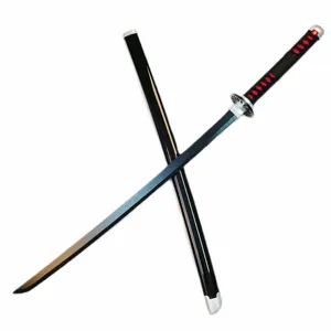 Kamado Tanjirou Ein Halloween Requisiten Anime Demon Slayer Katana Spielzeug Cosplay Holzschwert 75 cm104cm neuen Stil