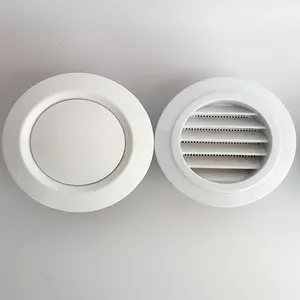 Air Conditioner Ventilation Grilles ABS Material Plastic External Round Ceiling Air Grille Diffuser