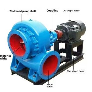 Pompe à eau diesel haute efficacité de 8 pouces à faible pression et à flux mixte pour l'agriculture, pompe de drainage de 10 et 20 pouces 350HW - Product Image 2