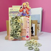 Ensemble d'accessoires pour cheveux en polyester à haute élasticité, non-dommageables, style dessin animé, pour enfants et bébés