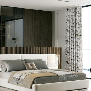 Tende Oscuranti Jacquard Tinto in Filo Personalizzate ad Alta Precisione, Lussuose e Moderne, Isolanti, con Motivo Astratto a Pennello per Camere d'Albergo - Product Image 4