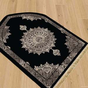 Alfombra de Oración de Poliéster de Estilo Moderno, Lavable y Acolchada, para el Hogar o Viajes, Alfombras para Mezquita, en Oferta - Product Image 6