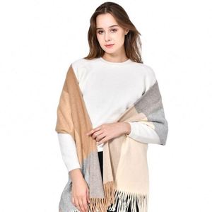 Écharpe longue en coton de luxe pour femmes, hijab, châle d'automne - Product Image 3