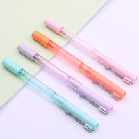 Mini pluma botellas de Spray de mano botella de lavado para oficina escribiendo y llenado portátil atomizador Alcohol recargable bolígrafos de Gel