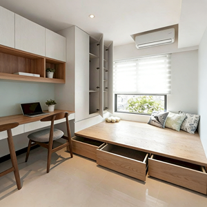 Armoire de rangement grande capacité, armoire en bois tatami moderne simple sur mesure, armoire de rangement de chambre à coucher en panneau écologique - Product Image 6