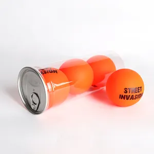 Großhandel klarer Kunststoff 805ml Durchmesser 75mm leer unter Druck stehender Tennisball behälter kunden spezifischer Kunststoff behälter für Tennisball