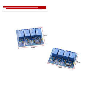 Nieuwe Vier 5V 12V 24V Ondersteuning Avr/51/Pic Mcu Blue Board Relay Development Board Relay Module Met Optische Koppeling Isolatie - Product Image 1