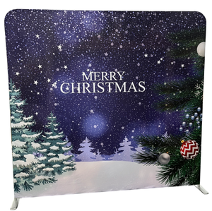 8x8ft Doble cara Venta caliente Navidad Diseño Publicidad Funda De Almohada Photobooth Telón de fondo - Product Image 5