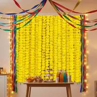 Guirlande de fleurs artificielles de marguerites faites à la main, guirlandes suspendues pour la décoration de Diwali, mariages indiens, temples, maisons, festivals et fêtes