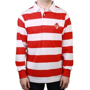 Maglia da rugby vintage Giappone 1932, super pesante, <span class=keywords><strong>a</strong></span> <span class=keywords><strong>righe</strong></span> rosse <span class=keywords><strong>e</strong></span> bianche, con fiori di ciliegio ricamati - Product Image 2