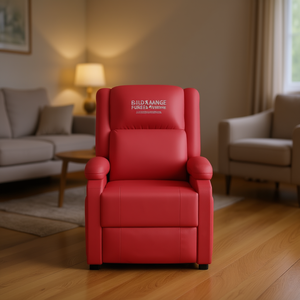 Fauteuil de massage en similicuir rouge, massage complet du corps, utilisation domestique, branchement 110-240v - Product Image 2