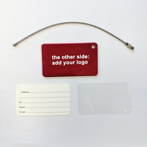 Étiquette de bagage en alliage d'aluminium en forme d'avion, personnalisée, de bonne qualité et à prix avantageux, avec un design moderne, 7,5x4,5 cm, pour les voyages - Product Image 5
