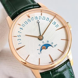 Montre-bracelet de luxe haut de gamme pour homme, phase de lune rétrograde, date, boîtier en acier or rose, modèle 2026, tendance, élégante, pour élite masculine - Product Image 3