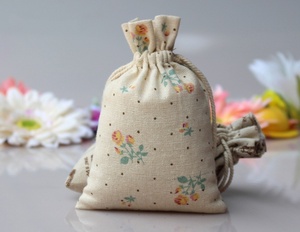 Eco-Friendly Natural Muslin Cotton Linen Gift Packaging Pouch New Design Jewelry <b>Crafts</b> Package Ribbon Handle for Shopping <b>Bags</b> - Product Image 6
