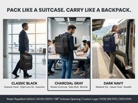 Tas Ransel Laptop Bisnis Vintage Mewah dengan Ritsleting, Port USB untuk Pengisian Daya, Anti Maling, Desain Tahan Air, Kapasitas 20-39L, Unisex, Softback