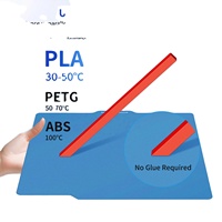 Pelat Dingin PEI Berlapis Ganda dengan Permukaan Buram untuk Printer Bambu Lab X1C / X1 / P1S / P1P / A13D, Ukuran 257x257mm