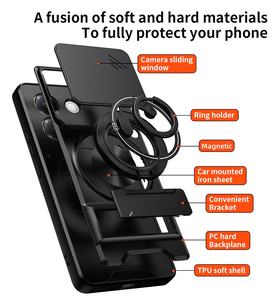 Funda Protectora Giratoria 360° con Anillo Magnético para Teléfono <span class=keywords><strong>Celular</strong></span> Xiaomi <span class=keywords><strong>Poco</strong></span> M7 Pro 5G, Resistente a Impactos, Venta al por Mayor - Product Image 2