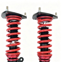 Coilover Full Length Thread Adjustable, Bebas Mengatur Ketinggian Peredam untuk Penggunaan Jalanan dan Balap, Mobil Modifikasi Mazda 2 3 6