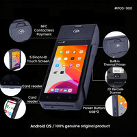 Terminal POS Móvil POS-900 con Bluetooth 4G, NFC, GMS, Android 12, Pantalla de 5.5 Pulgadas, Impresora, Escáner de Códigos QR, Caja Registradora