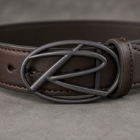 Boucles de ceinture pour hommes d'affaires, logo gravé sur mesure, alliage de zinc, métal résistant à la rouille, anti-rayures, pour ceinture en cuir