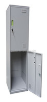 Armoire de rangement en acier noir à plusieurs compartiments pour le personnel