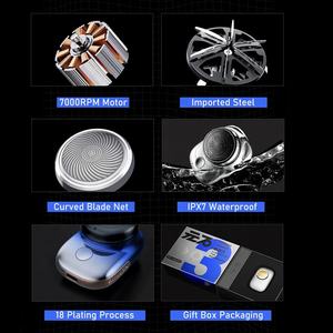 Yuanshi <span class=keywords><strong>Zao</strong></span> Mini afeitado húmedo y seco IPX7 impermeable USB recargable maquinilla de afeitar eléctrica para hombres afeitadora de barba portátil - Product Image 3