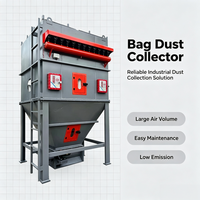Nouvelle unité de dépoussiérage industrielle à sacs Pulse Bag avec poignées de levage, structure en acier, efficacité de 99 %, moteur de 15 kW pour matériaux de construction