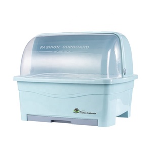 Armario de cocina para estante de almacenamiento de platos, organizador de vajilla de plástico, escurridor de platos, caja de almacenamiento - Product Image 2