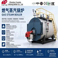 Chaudière à vapeur industrielle horizontale à tubes d'eau, à basse pression, automatique, pour l'huile et le gaz, de 0,5 à 1,0 tonne, pour petite usine