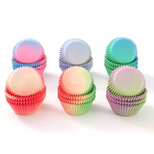 11cm màu gradient Bánh hộp giấy <span class=keywords><strong>cupcake</strong></span> lót mỡ bằng chứng giấy Muffin ly màu chuyển tiếp <span class=keywords><strong>cupcake</strong></span> trường hợp - Product Image 3