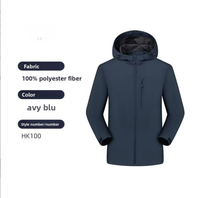 Veste pour homme avec logo personnalisé imprimé et brodé, coupe-vent, vêtements de travail, trench-coat, vêtements d'extérieur fins pour l'automne/hiver, combinaison