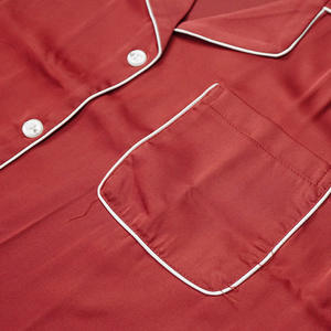 Pyjamas de qualité luxueuse, vêtements de nuit en polyester pour femmes, ensembles 2 pièces en marque personnalisée, ensembles de vêtements de nuit pour femmes - Product Image 4