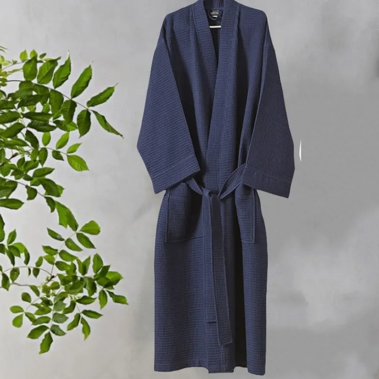 luxury spa hotel bathrobe customized 100% cotton towel bathrobe for man and women hotel bathrobe