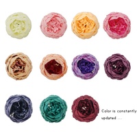 Tête de fleur de pivoine de 9 cm avec toucher naturel pour l'arrangement floral artificiel, décoration romantique pour mariage et maison