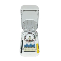 Boîtier de terminaison FTTH 8 fibres, module cassette, boîte de raccordement murale intérieure durable, 1/8 fibre, Caja Box FDB