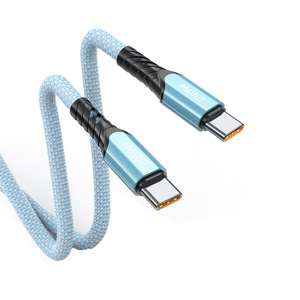 10A 240W Tipo <span class=keywords><strong>C</strong></span> a Cables de carga de alta velocidad Cable de carga súper rápido Cable de cargador doble tipo <span class=keywords><strong>C</strong></span> - Product Image 1
