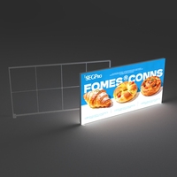 Fabricant de panneaux publicitaires, impression personnalisée sur tissu, boîte à lumière portable sans cadre en aluminium/PVC, stand d'exposition, affichage LED SEG