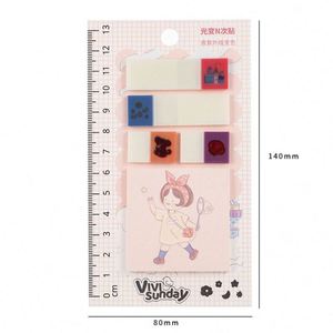 ชุดสมุดโน้ตสีสันสดใสพร้อมกระดาษโน้ตแบบมีกาวในตัวลายการ์ตูนน่ารักสำหรับขายส่ง - Product Image 5