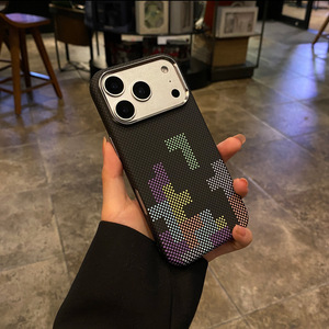 Custodia Magnetica <span class=keywords><strong>Tetris</strong></span> Texture per iPhone 18 Pro Max, Cover Protettiva Premium per iPhone 17 - Product Image 3