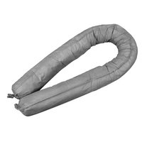 Chaussette absorbante universelle écologique en polypropylène 100% recyclé, flexible, pour la collecte de toutes les liquides, gris