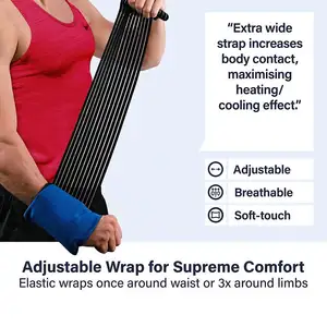 Prodotti sanitari involucro riutilizzabile a compressione calda e fredda personalizzato con cinturino