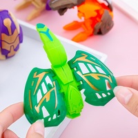 Vendita calda all'ingrosso di plastica colori multipli giocattoli per bambini dinosauri deformabili uovo giocattoli Set