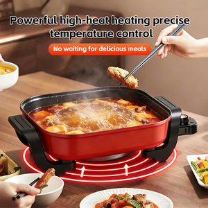 Sartén eléctrica multiusos para cocinar, <span class=keywords><strong>olla</strong></span> caliente, sartén eléctrica - Product Image 3