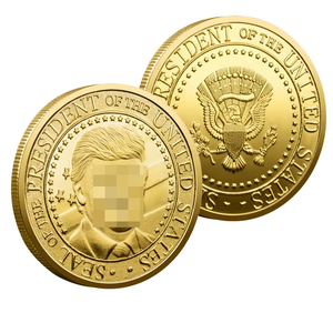 Stok 'MÜCADELE' Kampanyası Hatıra Kaplama Çinko Alaşım Parası 3D Stereo Rölyef Özel Tasarım Vatanseverlik Tarzı Amerikan Koleksiyonu - Product Image 5