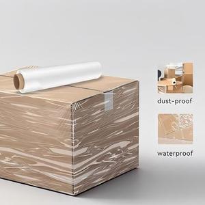 Huamaohengchun Rollo de Envoltura Elástica de Grado Alimenticio HDPE de 18 Pulgadas, 1500 pies, 80 Gauge, Película Plástica Transparente de Resistencia Industrial (Paquete de 4) - Product Image 2