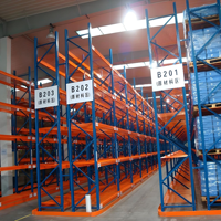 VNA Schmalgang-Palettenregal-Führungsschiene Einfache Installation Q235 Stahl 500-4000kg/Ebene Tragfähigkeit Umweltfreundliches Regalsystem