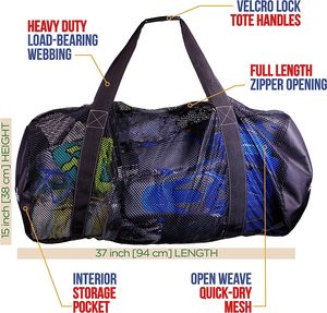 Muestra gratuita de equipo de actividades de playa para natación, buceo, esnórquel y gimnasio. Mochila DE BUCEO usada - Product Image 3