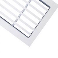 Diffuseur d'air carré en aluminium - Design moderne pour la ventilation des sous-sols, entrepôts et ateliers avec prise d'air linéaire