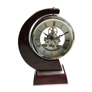 Lớn Bánh Da Vinci Đồng hồ máy tính để bàn mà quay 360 độ với bạc khắc tấm - Product Image 4